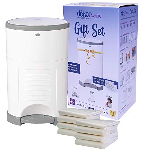 Shop Diaper Dekor Classic Diaper Pail Gift Set, White at Goodbuygears