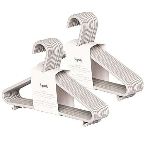 used 3 Sprouts 15 Pack Baby Wheat Straw Plastic Hangers