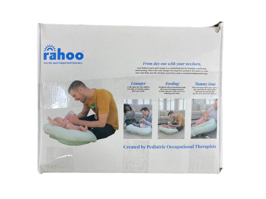 Shop Rahoo Baby Learn & Lounge 3-in-1 Newborn Lounger, Blue Fog at Goodbuygears