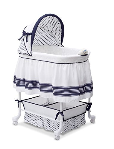 Shop Delta Children Smooth Glide Bedside Bassinet, With Fitted Sheet at Goodbuygears