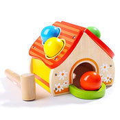 Top Bright Wooden House Pounding Toy