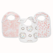 used Aden + Anais Muslin Snap Bibs, 3 Pack, Jungle 