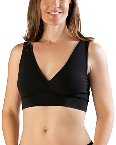 Shop Kindred Bravely Organic Cotton Nursing & Sleep Bra, S-Busty, Black at Goodbuygears