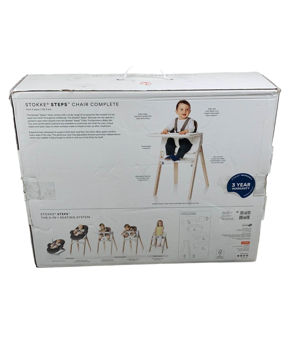Shop Stokke Complete Steps High Chair, Black at Goodbuygears
