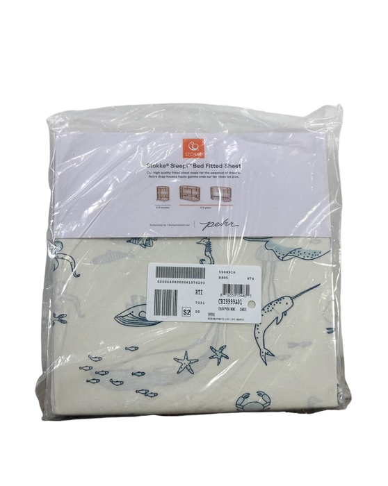 Shop Stokke Sleepi Fitted Sheet By Petit Pehr, Life Aquatic, V3 at Goodbuygears