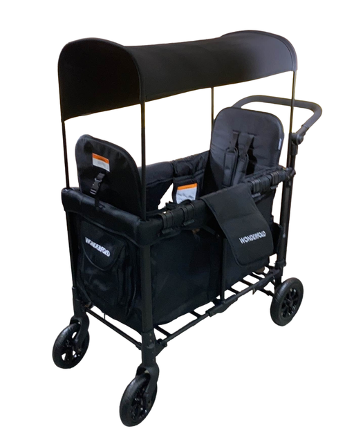 Shop Wonderfold W2 Original Multifunctional Double Stroller Wagon, Black, 2023 at Goodbuygears