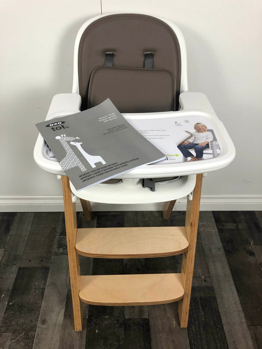 used OXO Tot Sprout High Chair, Taupe/Birch
