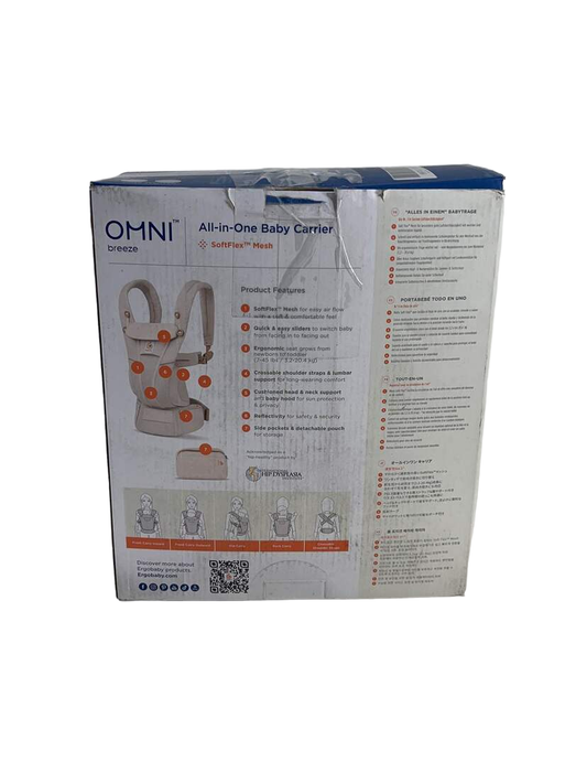 Shop Ergobaby Omni Breeze Baby Carrier, Natural Beige at Goodbuygears