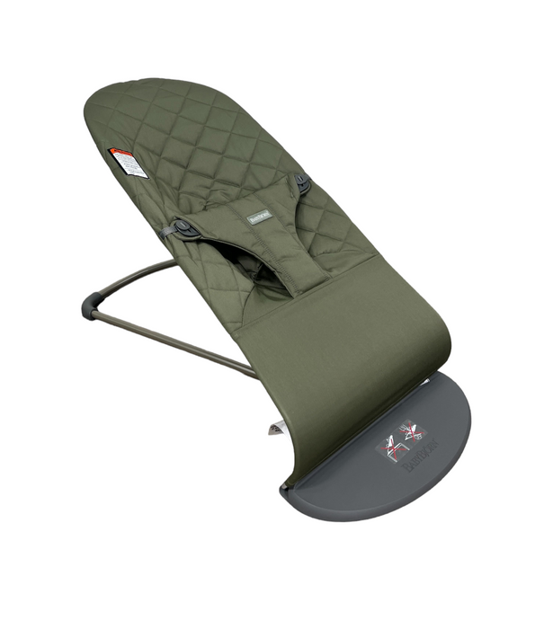 BabyBjorn Bouncer Bliss, Dark Gray Frame, Dark Green Classic Quilt