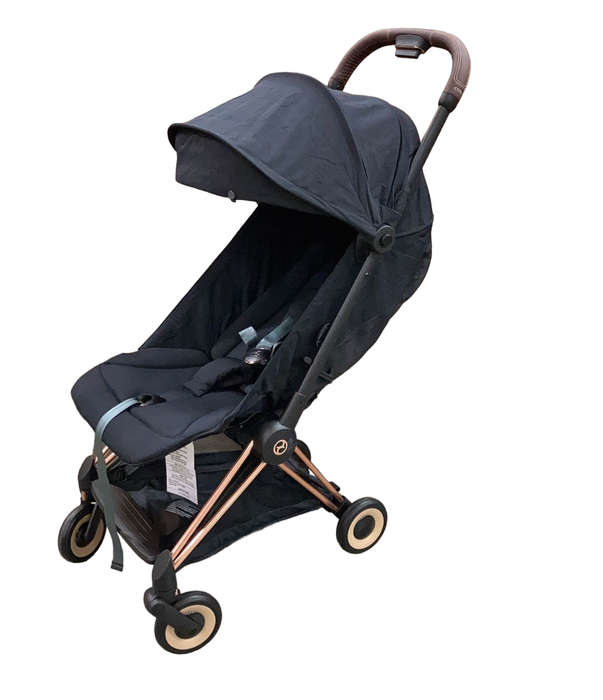 Shop Cybex Coya Stroller, 2023, Rose Gold, Sepia Black at Goodbuygears