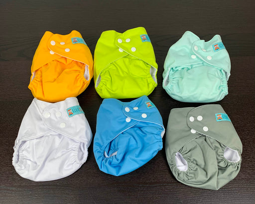 used Alva Baby One Size Adjustable Cloth Diapers