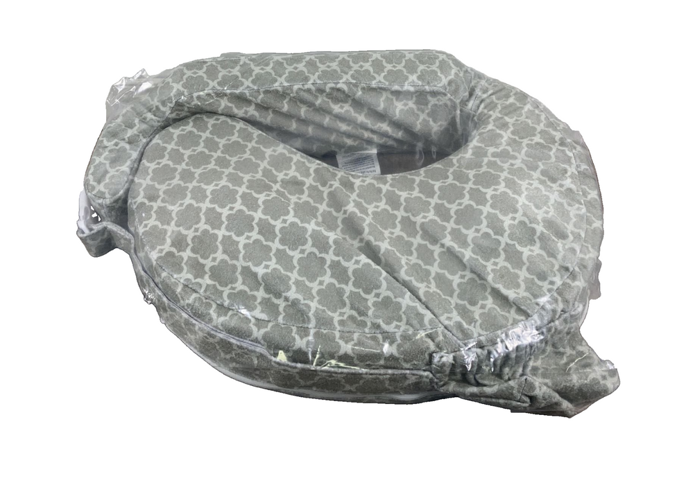 My Brest Friend Deluxe Nursing Pillow, Flower Key Gray