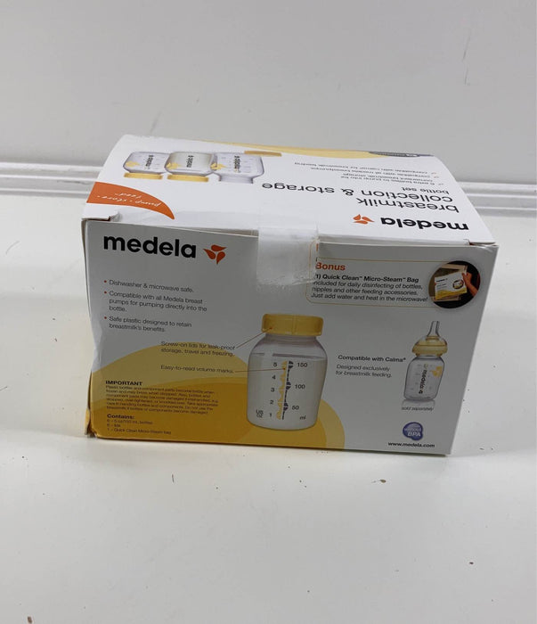 secondhand Medela Breast Milk Collection and Storage Bottles with Solid Lids - 6pk/5oz
