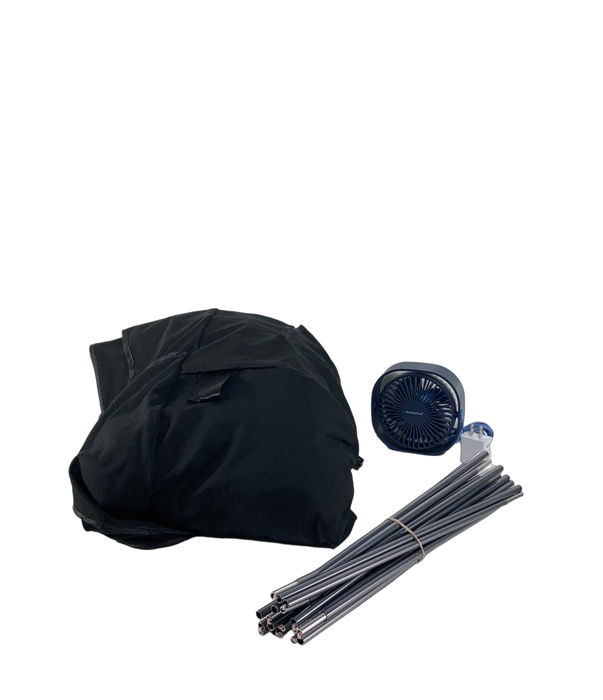 Shop SlumberPod 3.0 Sleep Canopy with Fan, Black with Gray Accents at Goodbuygears