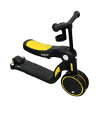 Shop Larktale Scoobi 5-in-1 Scooter, Clovelly (Yellow/Black) at Goodbuygears