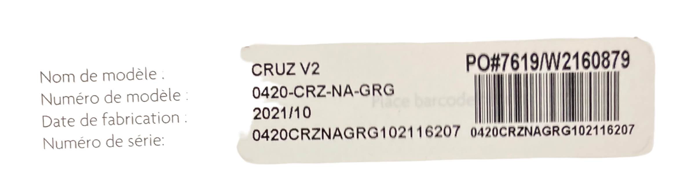 Shop UPPAbaby CRUZ V2 Stroller, Gregory (Blue Melange), 2021 at Goodbuygears