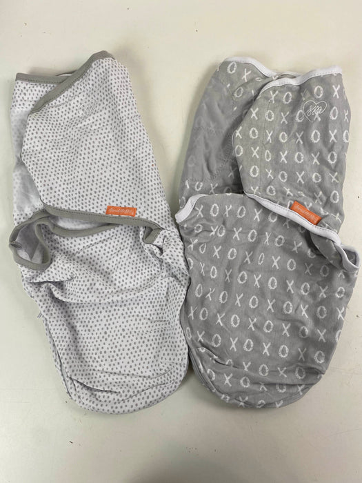 used SwaddleMe Original Swaddle Wrap With Easy Change 2pk, Small/medium 0-3 months