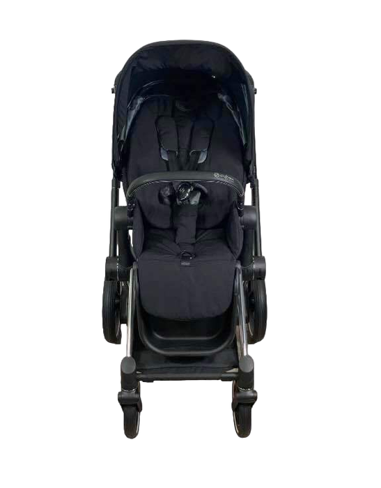 Shop Cybex E-PRIAM Electric Stroller, 2021, Chrome With Black Details, Premium Black at Goodbuygears