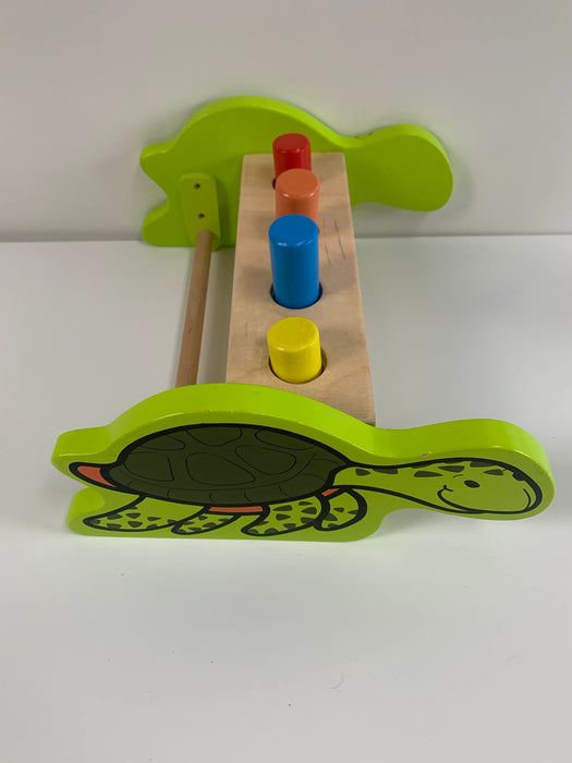 secondhand Hape Turtle Pounder Bench
