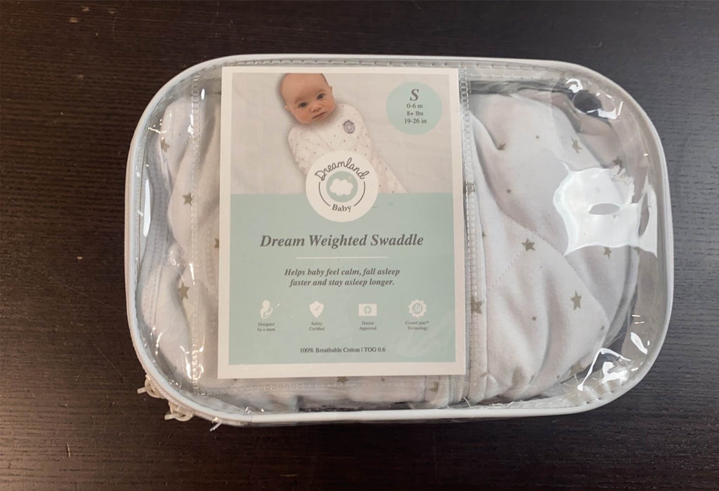 used Dreamland Weighted Swaddle, Grey Star