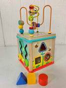 secondhand Top Bright Wooden Shape Sorter Activity Cube Toy