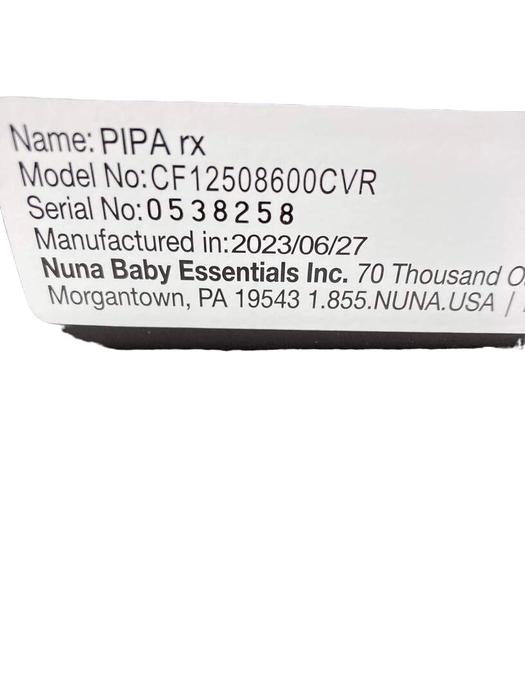 Shop Nuna PIPA rx Infant Car Seat, Caviar, 2023 at Goodbuygears