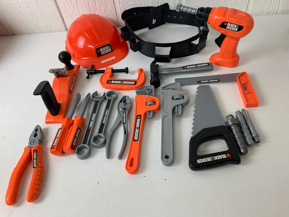 used Black+Decker Deluxe Junior Tool Play Set