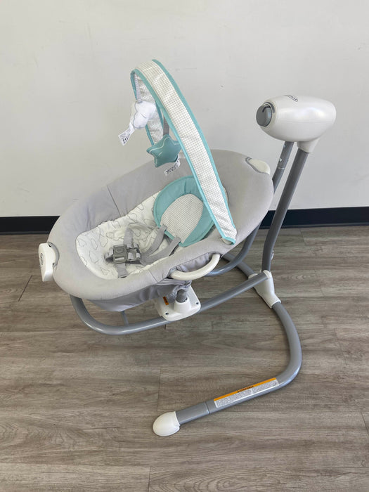 secondhand Graco Duet Sway LX Swing With Portable Bouncer
