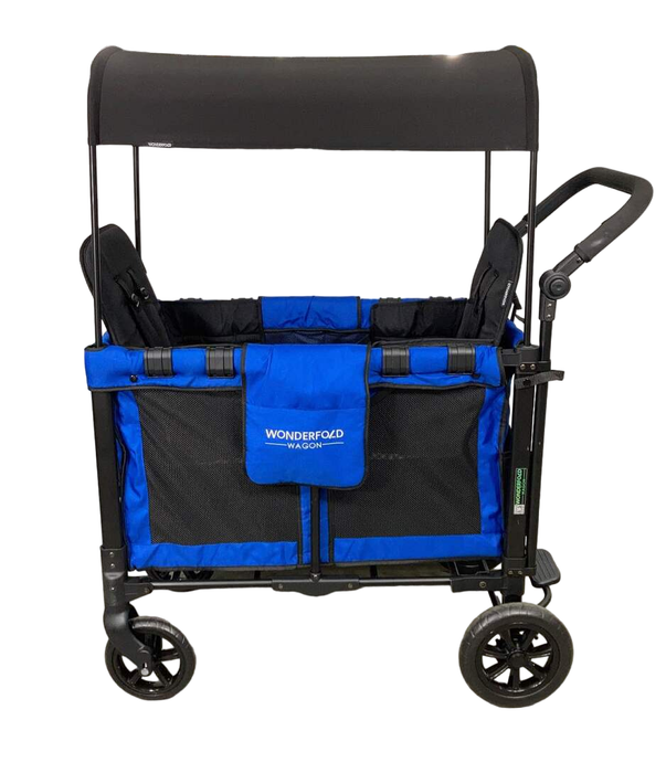 Shop Wonderfold W2 Original Multifunctional Double Stroller Wagon, 2021, Blue at Goodbuygears