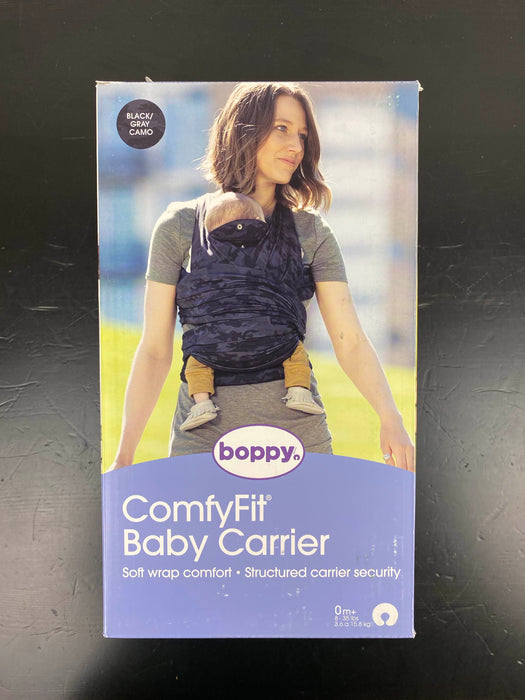 used Boppy ComfyFit Carrier, - Black/Gray Camo