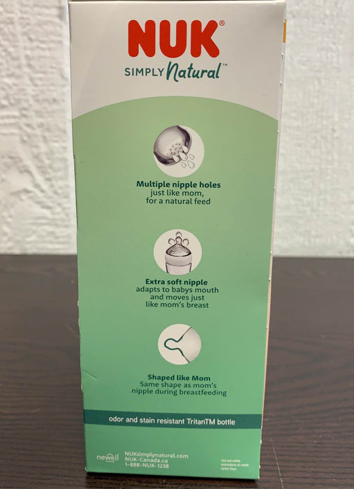 secondhand NUK Simply Natural Bottles, 9oz, 3 Pack