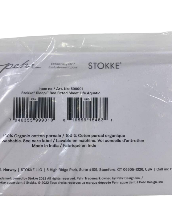 Shop Stokke Sleepi Fitted Sheet By Petit Pehr, Life Aquatic, V3 at Goodbuygears