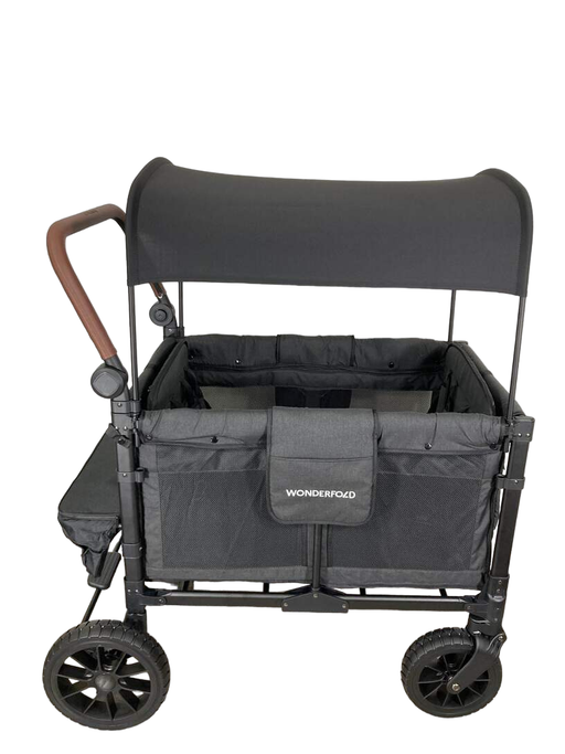 Shop Wonderfold W4 Luxe Quad Stroller Wagon, Volcanic Black, 2023 at Goodbuygears