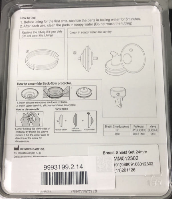 secondhand Spectra Baby Breast Shield Set, 24mm