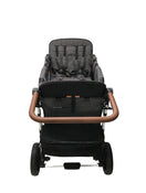 Shop Wonderfold W4 Luxe Quad Stroller Wagon, 2022, Charcoal Grey with White Frame at Goodbuygears