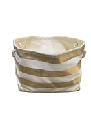 used DII Woven Striped Storage Bin