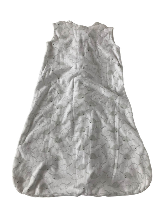 secondhand Halo Cotton Sleepsack, white with gray narwhals , S