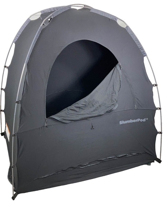 Shop SlumberPod 3.0 Sleep Canopy with Fan, Black with Gray Accents at Goodbuygears