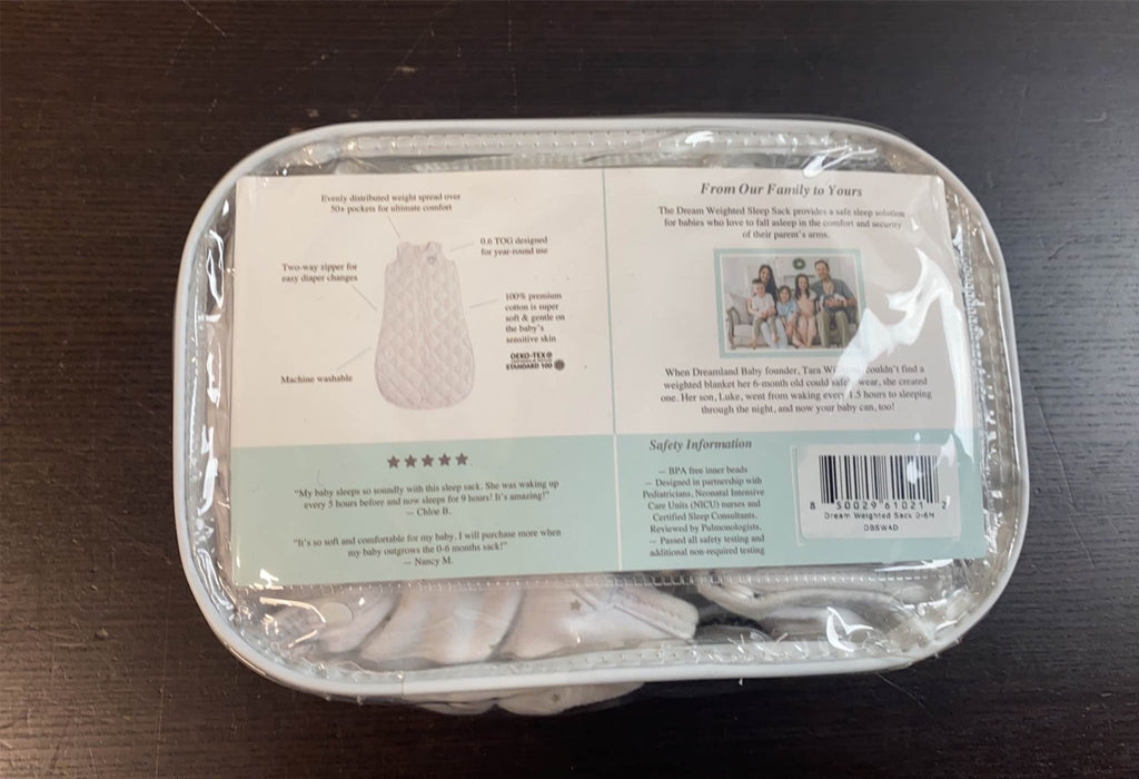 secondhand Dreamland Weighted Swaddle, Grey Star