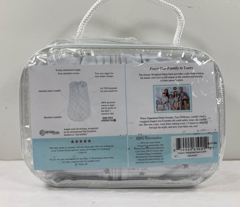 Shop Dreamland Weighted Swaddle, 0-6 Months, Grey Star at Goodbuygears