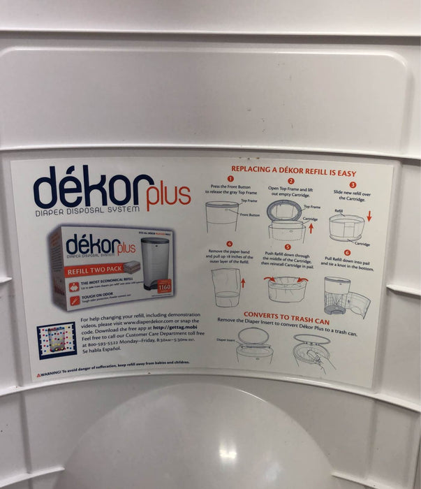 used Diaper Dekor Classic Diaper Pail
