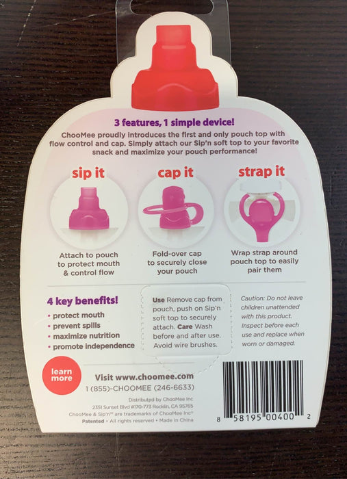 secondhand Choomee Softsip Pouch Tips