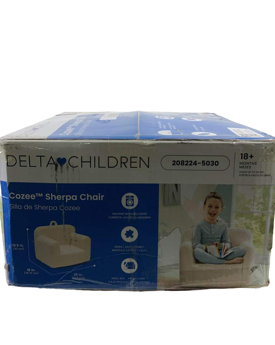 Shop Delta Children Cozee Sherpa Chair, Cream Sherpa at Goodbuygears
