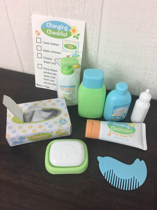 secondhand Melissa & Doug Mine To Love Changing And Bath time Play Set For Dolls