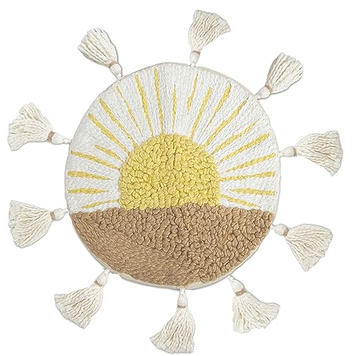 Shop Crane Baby Embroidered Round Pillow, Sun at Goodbuygears