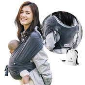 used Konny Baby Wrap Carrier, Cotton Black , Medium