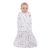 used Halo SleepSack Swaddle, Newborn, White Lamb Scribble