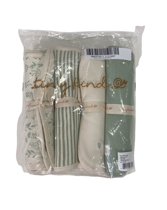 Shop Tiny Kind Burp Cloth 4 Pack, Sage Multi Leaf at Goodbuygears