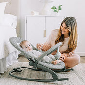 Shop Baby Delight Go with Me Aura Deluxe Portable Rocker & Bouncer, Quilted Charcoal Tweed at Goodbuygears