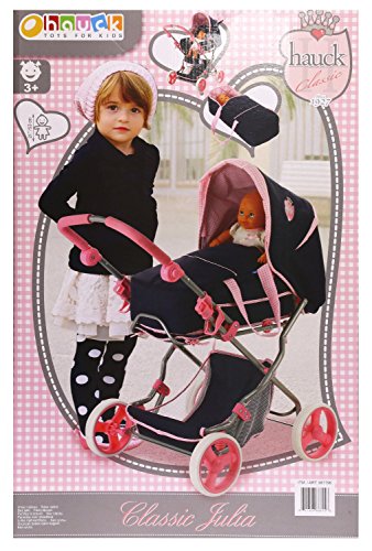 Shop Hauck Classic Julia Navy and Pink Toy Doll Pram at Goodbuygears